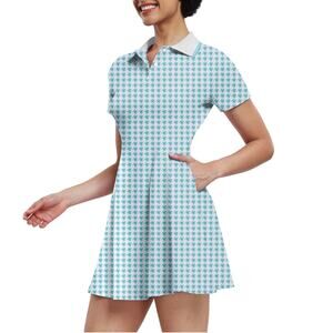 Womens Tennis Dresses Golf Dress Short Sleeve Workout Athletic Dress
